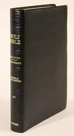 Anglais, Bible d'étude Old Scofield King James Version, cuir de bœuf, noir