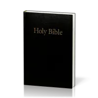 Anglais, Bible King James Version, moyen modèle, rigide, noire