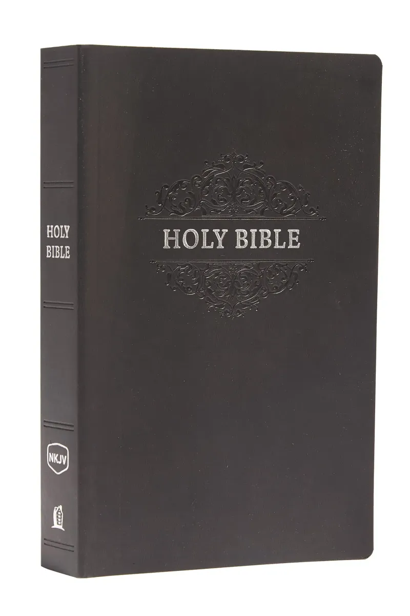 Anglais, Bible New King James Version, similicuir, noire, grand caractères