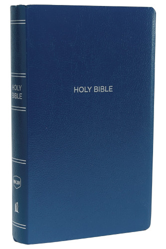 Anglais, Bible, New king James Version, Gift & Award, similicuir, bleu-marine
