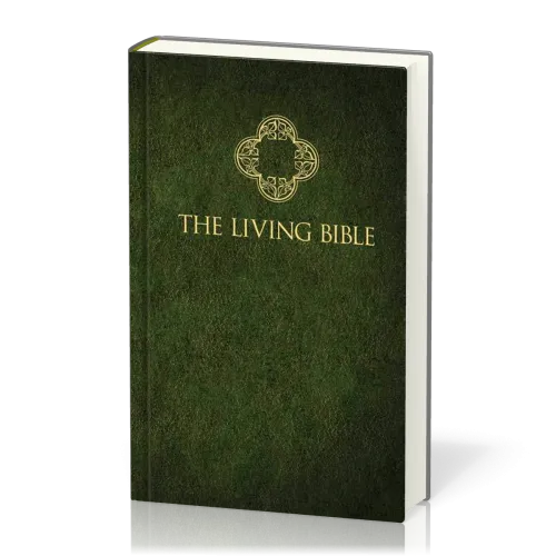 Anglais, Bible The Living Bible, matelassée, verte