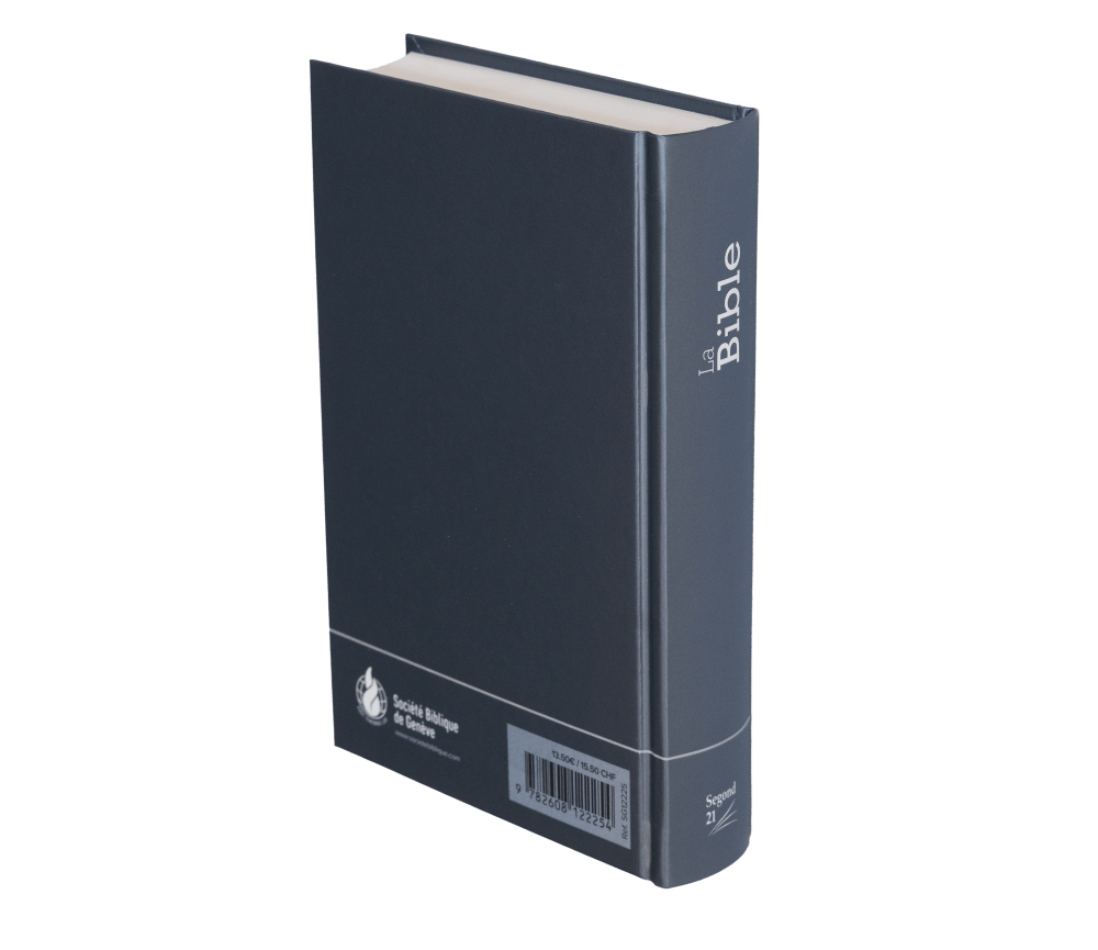 Bible Segond 21 compacte - couverture rigide skivertex bleu métallisé