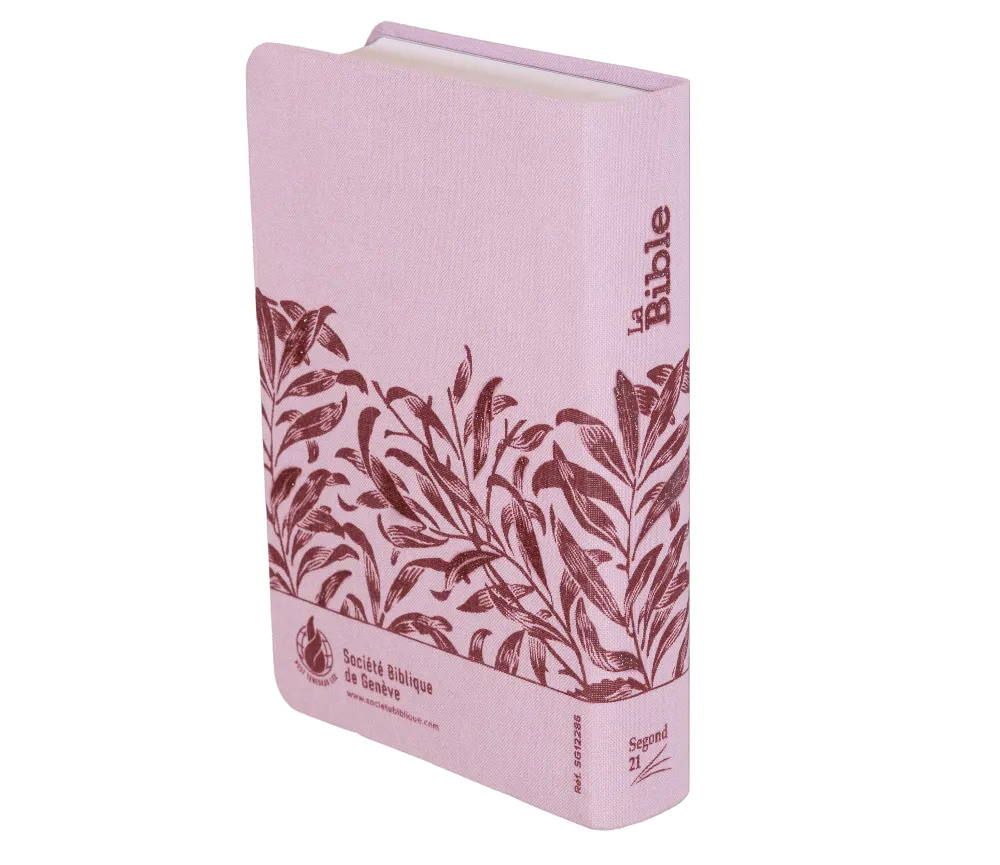 Bible Segond 21 compacte (Premium Style) - couverture souple, toile rose avec paillettes et onglets