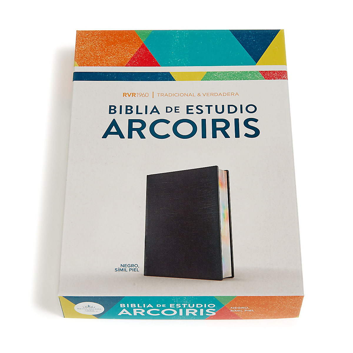 Espagnol, Bible d'étude Reina Valera 1960, Arcoiris, similicuir, noire