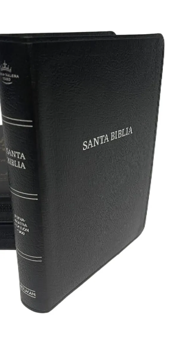 Espagnol, Bible, Reina Valera 1960, gros caractères, tranche argent, noire