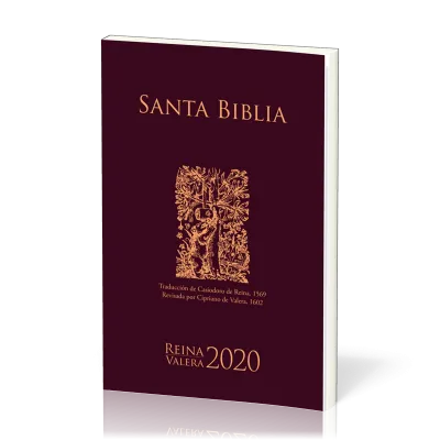 Espagnol, Bible, Reina Valera 2020, Bible d'évangélisation, brochée, bordeaux