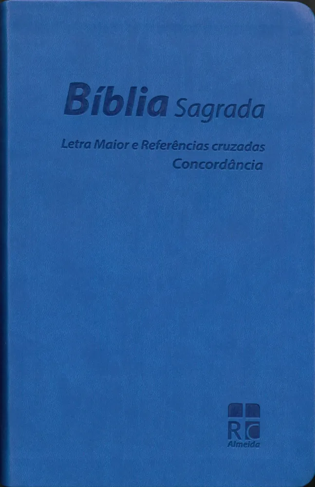 Portugais, Bible Almeida Révisée et Corrigée, moyen format, souple, bleue
