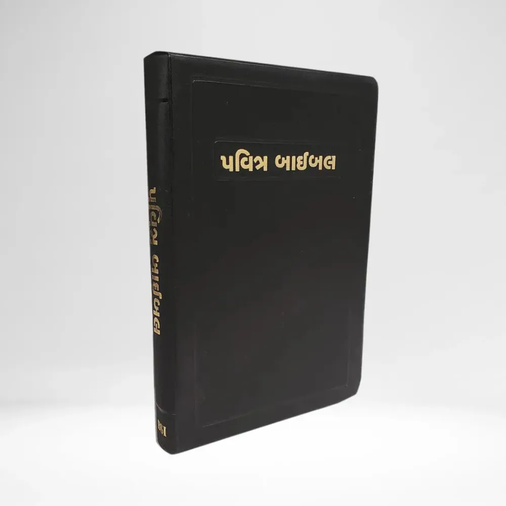 Gujarati, Bible - souple, noir