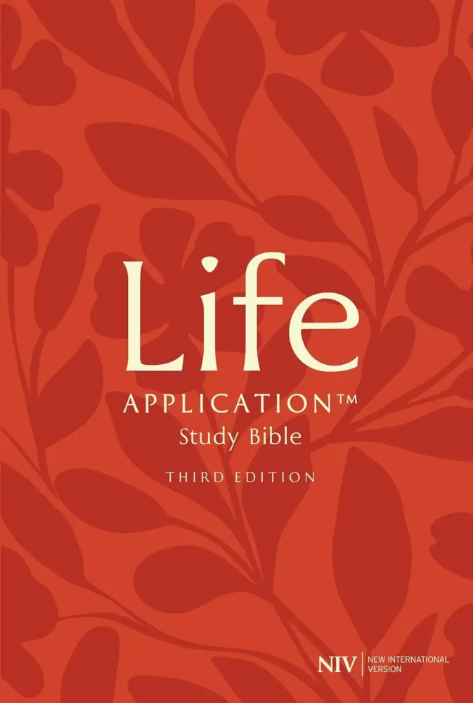 Anglais, Bible, New International Version, Life Application Study Bible, similicuir - NIV Life...