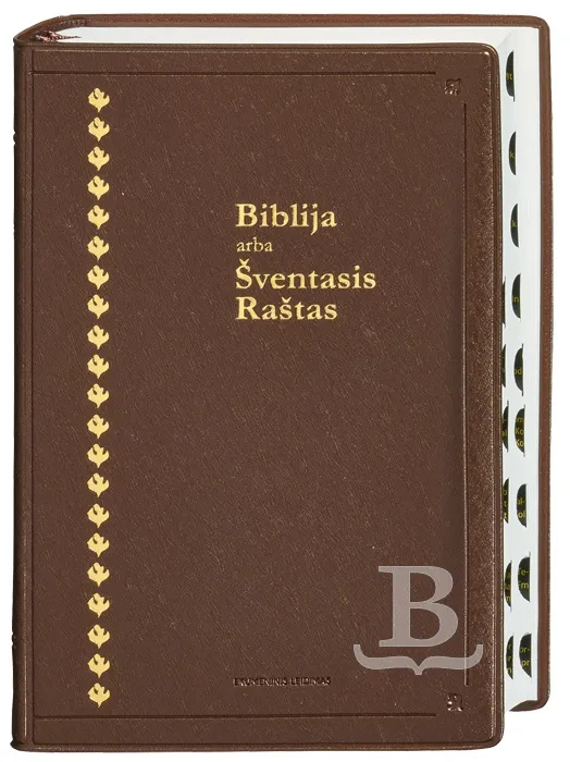 Lituanien, Bible avec deutérocanoniques, onglets, couverture souple