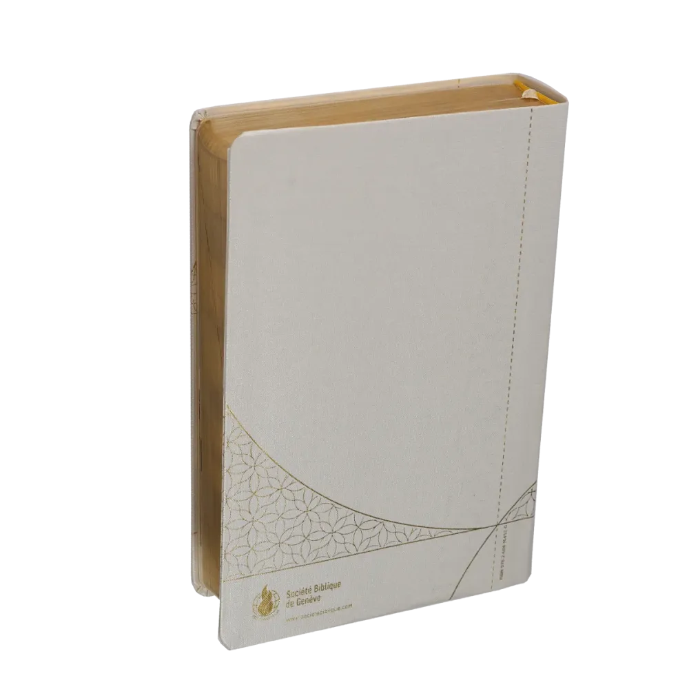 Bible d'étude Vie nouvelle, Segond 21, blanche - Couverture souple, toile, tranches or