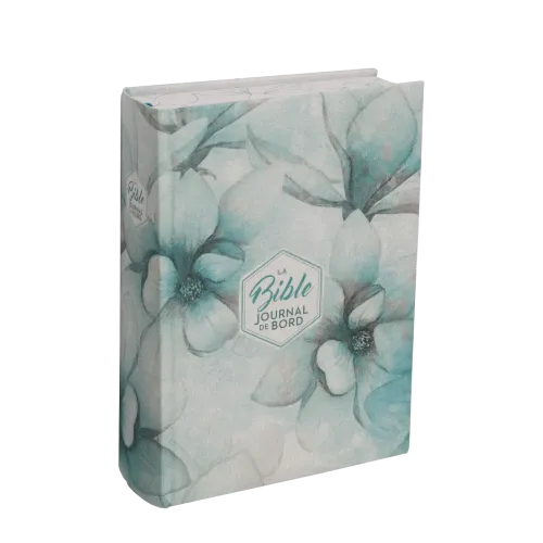 Bible Segond 21 Journal de bord - couverture rigide, toile imprimée motifs, jaspage