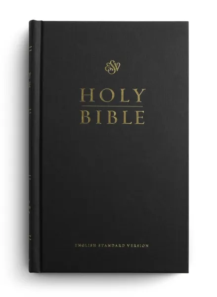 Anglais, Bible, reliée rigide, noire