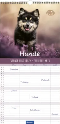 Familienplaner Hunde - Freunde fürs Leben