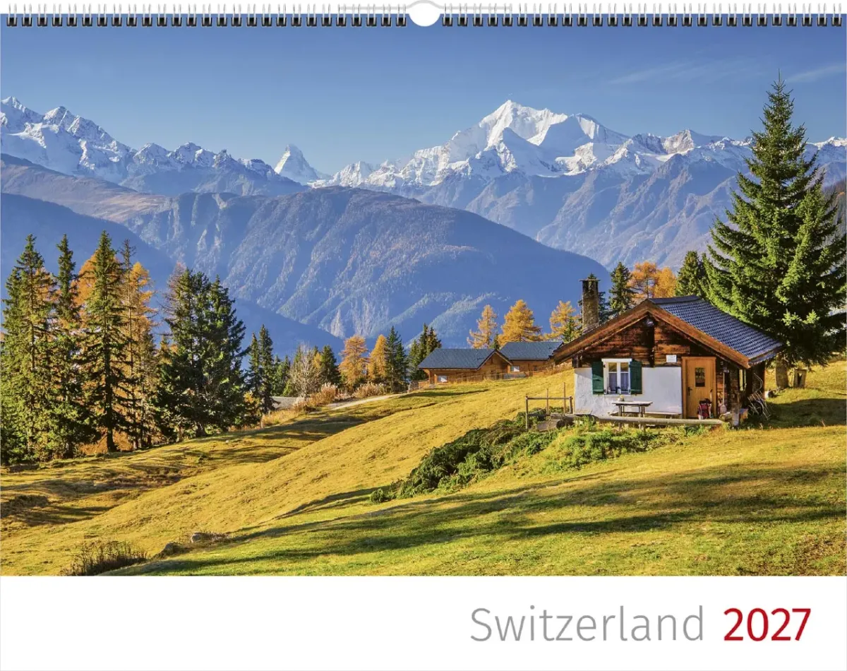 Calendrier Paysages Suisses - Néerlandais, Calendrier mural