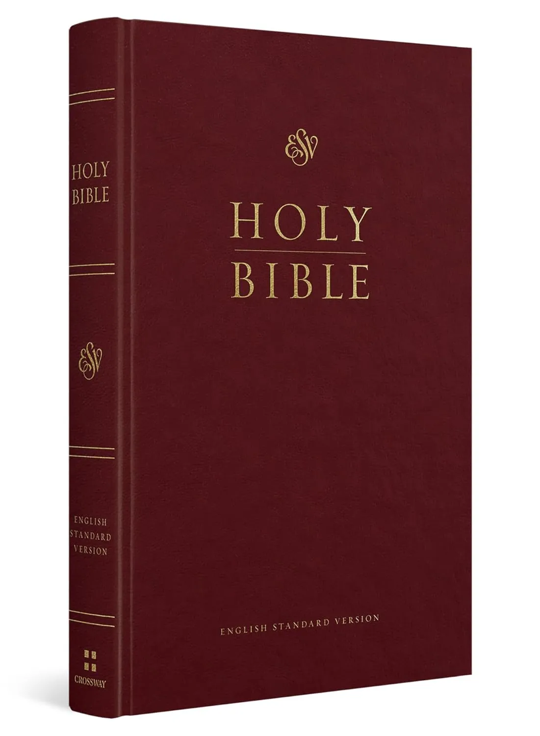 Anglais, Bible, English Standard Version, gros caractères, rigide bordeaux - ESV Church Bible,...