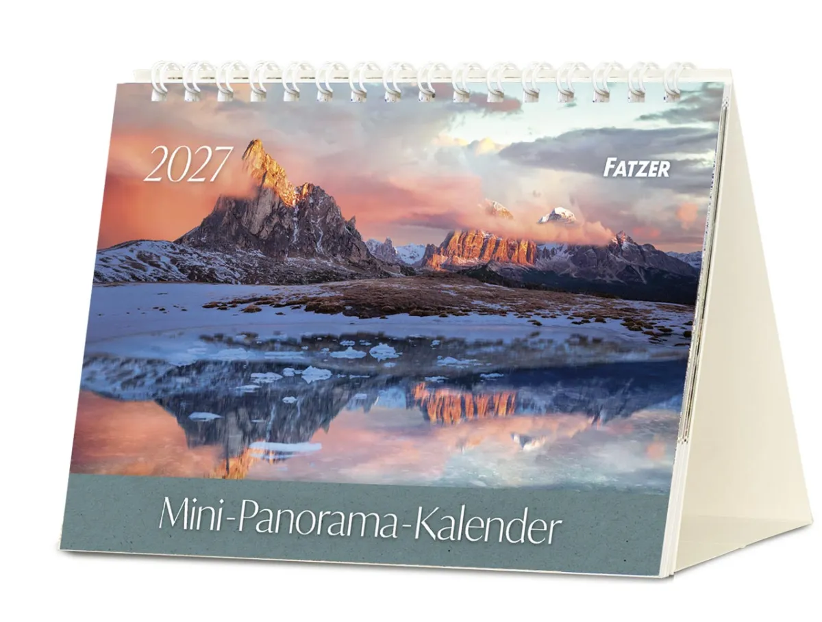 Mini-Panorama-Kalender - Panorama-Tischkalender