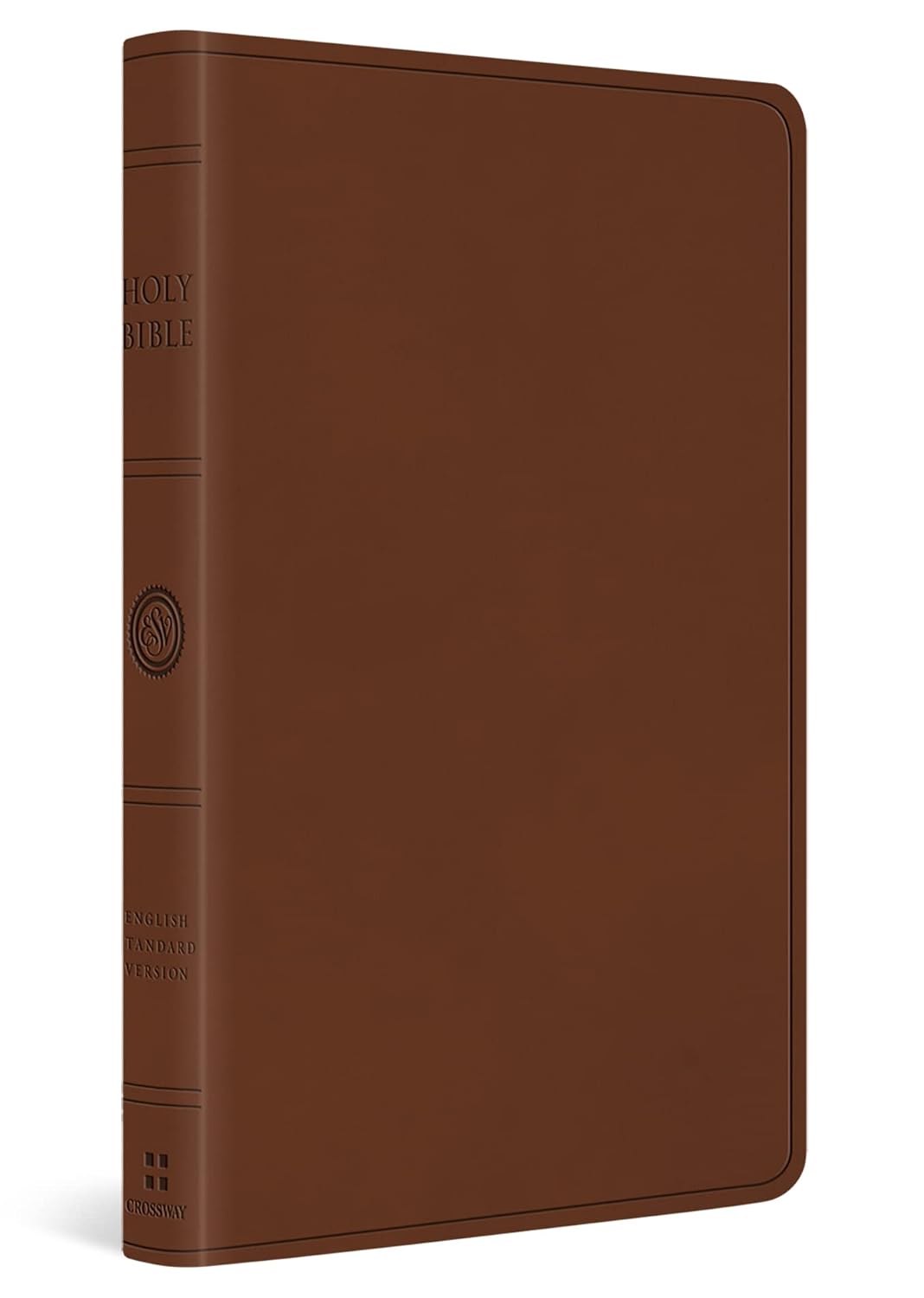 Anglais, Bible, English Standard Version, gros caractères, similicuir brun - ESV Large Print...