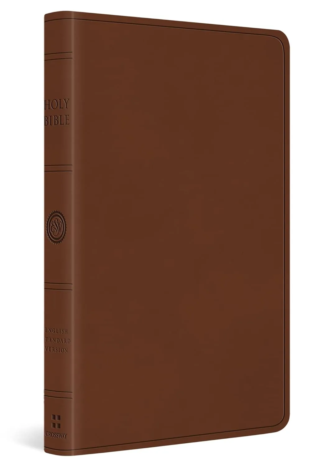 Anglais, Bible, English Standard Version, gros caractères, similicuir brun - ESV Large Print...