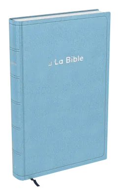 Bible Darby révisée grand format, souple bleu clair