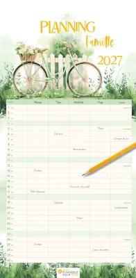 Planning famille - Calendrier mural