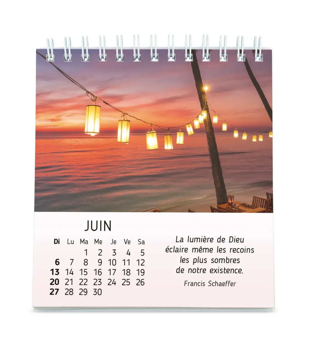 Au cœur du jour - calendrier de table avec citations