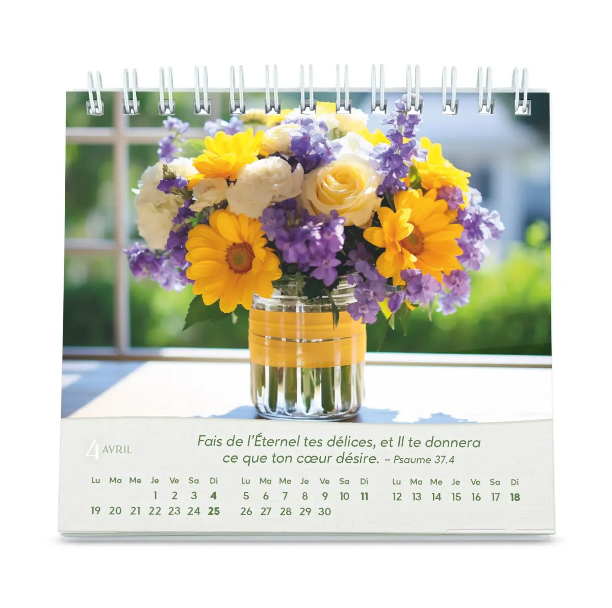 Bouquets - Petit calendrier avec 12 belles photos de bouquets
