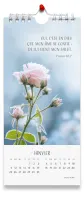 Fleurs avec versets bibliques (Les) - calendrier
