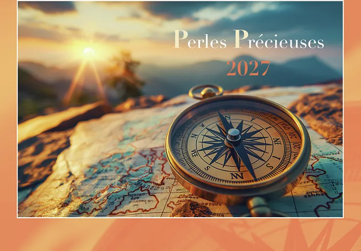 Perles précieuses - calendrier éphéméride, bloc et plaque