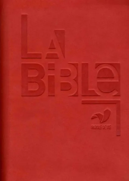 Bible Parole de Vie, compacte, rouge - couverture souple, vivella, avec livres deutérocanoniques