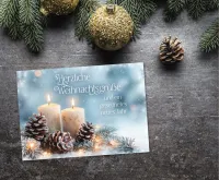 Postkarte Herzliche Weihnachtsgrüße - Johannes 12,46