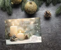 Postkarte Gesegnete Weihnchtszeit - Psalm 27,1
