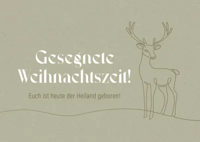 Postkarte Gesegnete Weihnachtszeit! - Lukas 2, 10-11