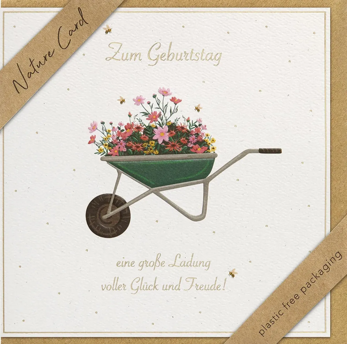 Faltkarte Zum Geburtstag eine große Ladung - Irischer Segen