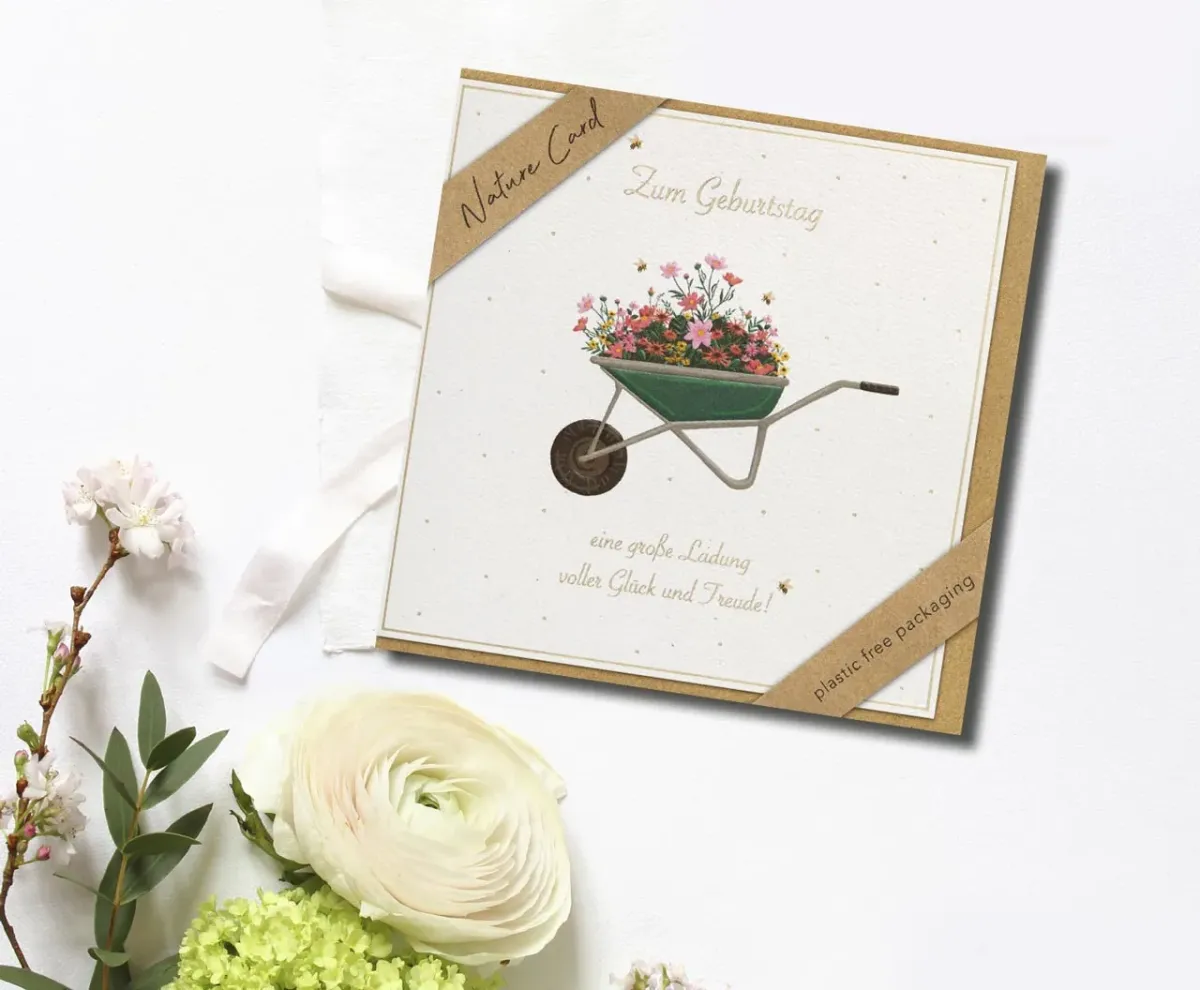 Faltkarte Zum Geburtstag eine große Ladung - Irischer Segen