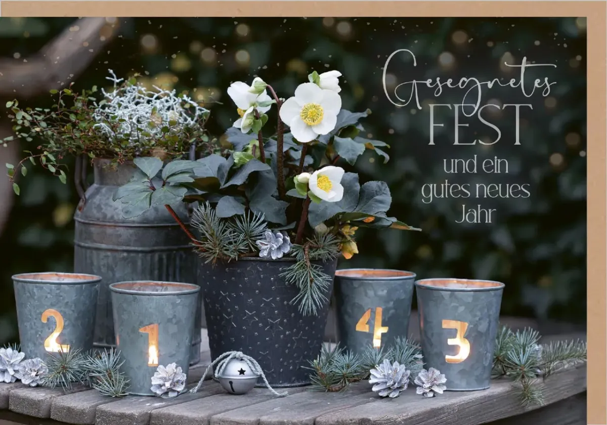 Faltkarte Gesegnetes Fest - 4. Mose 6, 24-26