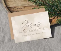 Faltkarte Jesus ist das Licht der Welt - Johannes 12,45