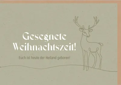 Faltkarte Gesegnete Weihnachtszeit - Lukas 2,10-11