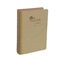 Bible d'étude Vie nouvelle, Segond 21 - Couverture souple, toile beige, tranches or rose
