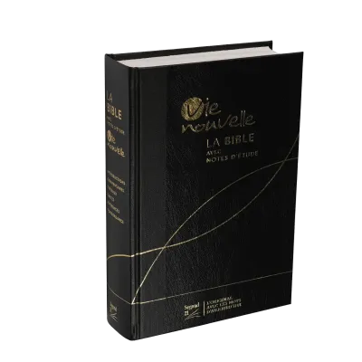 Bible d'étude Vie nouvelle, Segond 21, noire - couverture rigide toile et Skyvertex