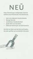 NeÜ bibel.heute - Verteilbibel - Motiv Flaschenpost