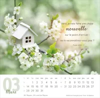 Vivre, avec méditations - Calendrier cartes postales, de table