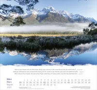 Calendrier Montagnes trilingue: allemand, français, anglais - Mural