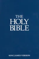 Anglais, Bible KJV, souple, bleue, economy