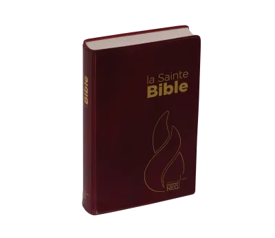 Bible Segond NEG, compacte, grenat - couverture souple, flexa
