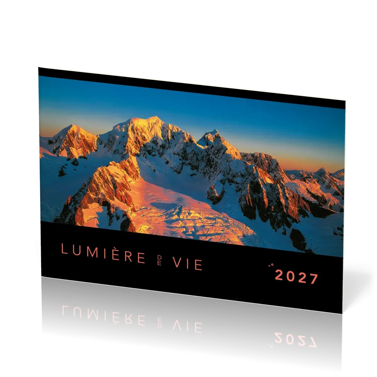 Lumière de vie, calendrier mensuel évangélique - Format : fermé A4 / ouvert A3