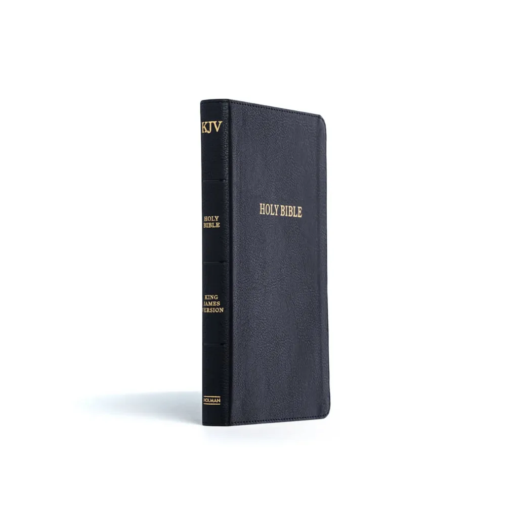Anglais, Bible, King James Version, Thinline Bible, Black Leathertouch - KJV, similicuir souple,...