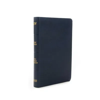 Anglais, Bible, King James Version, moyen format, similicuir bleu marine - KJV Personal Size...