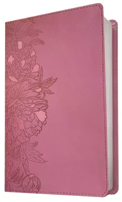 Anglais, Bible, New Living Translation, gros caractères, Filament Edition, similicuir rose...