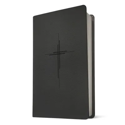 Anglais, Bible, New Living Translation, Filament Edition, similicuir noir, motif croix - NLT...